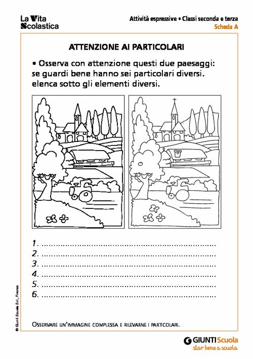 Attenzione ai particolari | Giunti Scuola Attenzione ai particolari | Giunti Scuola