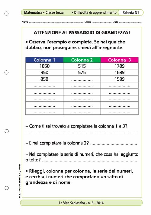 Attenzione al passaggio di grandezza! | Giunti Scuola Attenzione al passaggio di grandezza! | Giunti Scuola