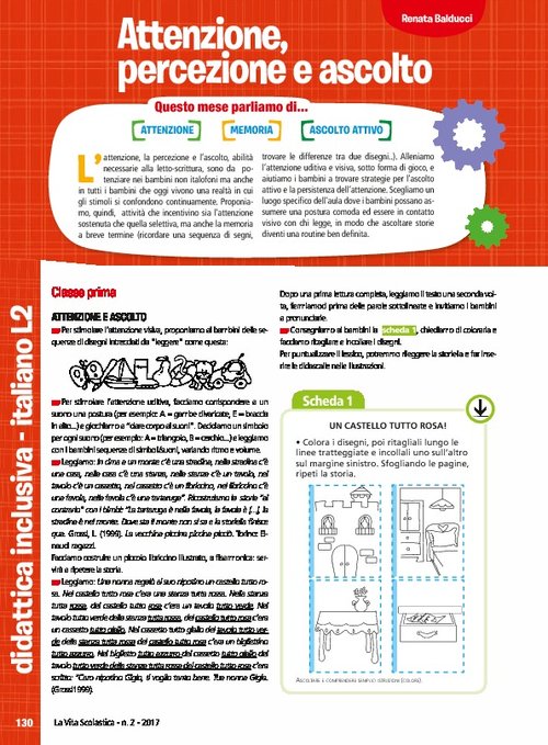 Attenzione, percezione e ascolto | Giunti Scuola Attenzione, percezione e ascolto | Giunti Scuola