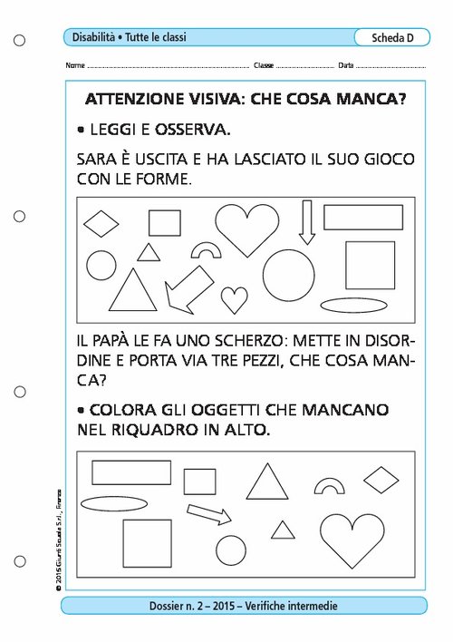 Attenzione visiva: che cosa manca? | Giunti Scuola Attenzione visiva: che cosa manca? | Giunti Scuola