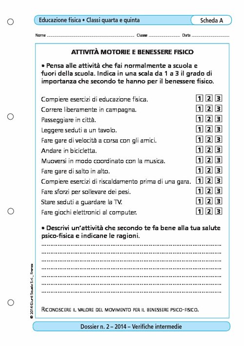 Attività motorie e benessere fisico | Giunti Scuola