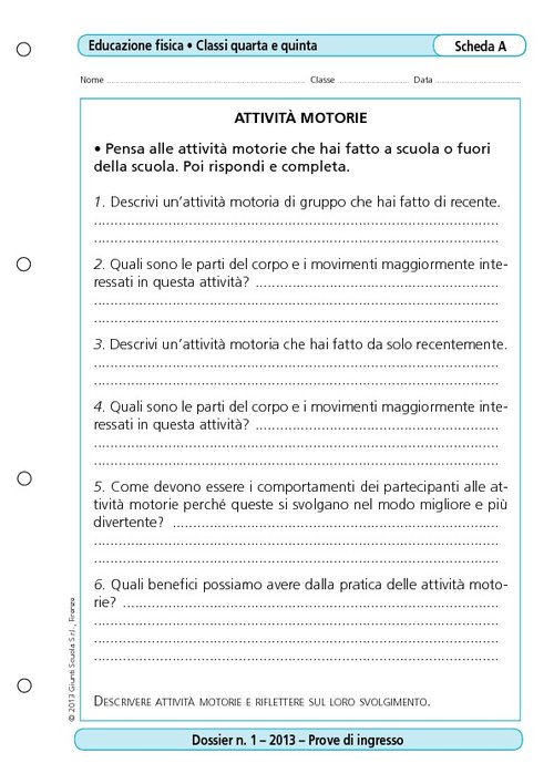 Attività motorie | Giunti Scuola Attività motorie | Giunti Scuola