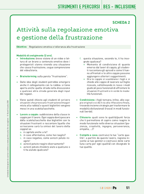 Attività sulla regolazione emotiva e gestione della frustrazione | Giunti Scuola Attività sulla regolazione emotiva e gestione della frustrazione | Giunti Scuola
