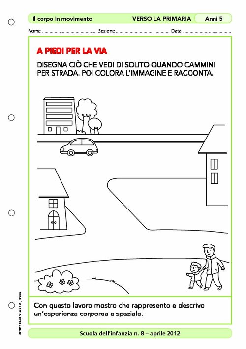 Attività "Verso la primaria": A piedi per la via | Giunti Scuola Attività "Verso la primaria": A piedi per la via | Giunti Scuola