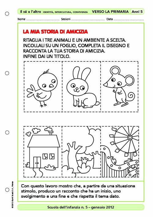 Attività "Verso la primaria": La mia storia di amicizia | Giunti Scuola Attività "Verso la primaria": La mia storia di amicizia | Giunti Scuola