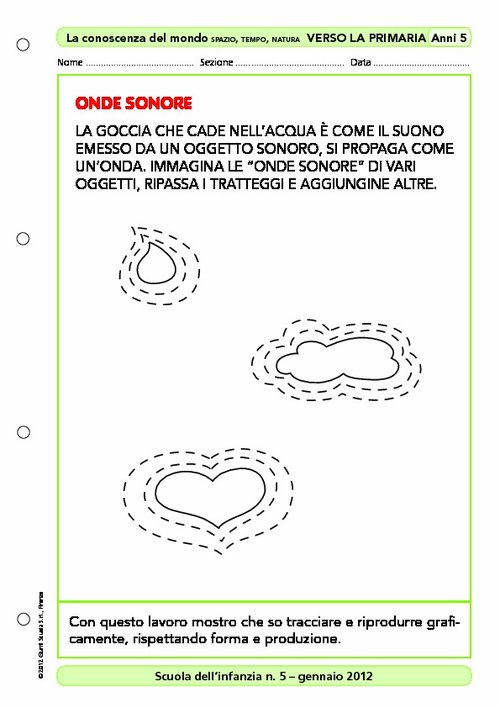 Attività "Verso la primaria": Onde sonore | Giunti Scuola Attività "Verso la primaria": Onde sonore | Giunti Scuola
