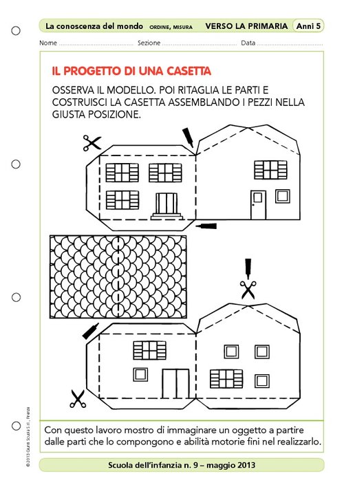 Attività "Verso la scuola primaria": Il progetto di una casetta | Giunti Scuola Attività "Verso la scuola primaria": Il progetto di una casetta | Giunti Scuola