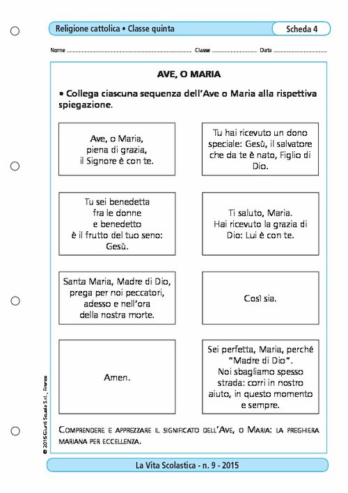 Ave, o Maria | Giunti Scuola Ave, o Maria | Giunti Scuola
