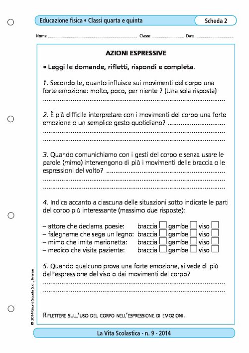 Azioni espressive | Giunti Scuola Azioni espressive | Giunti Scuola