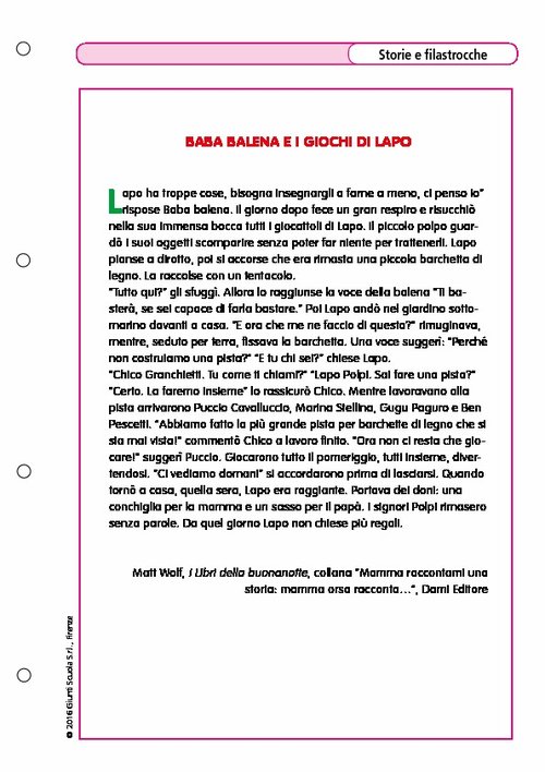 Baba Balena e i giochi di Lapo | Giunti Scuola Baba Balena e i giochi di Lapo | Giunti Scuola