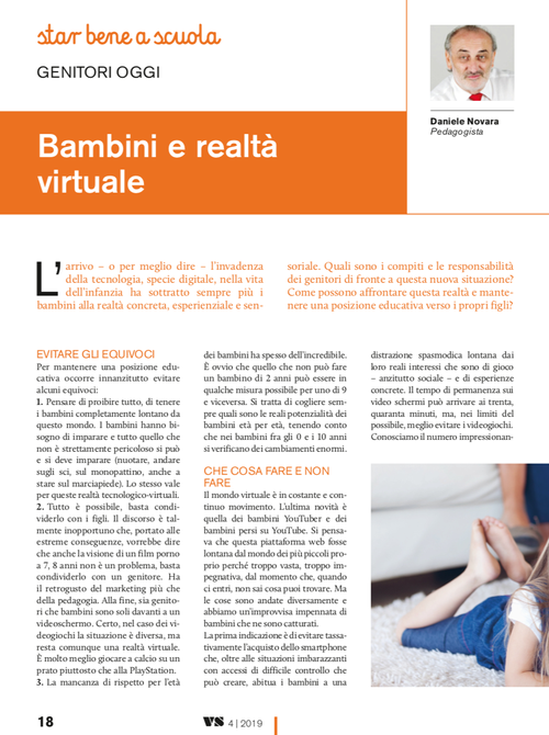 Bambini e realtà virtuale | Giunti Scuola Bambini e realtà virtuale | Giunti Scuola