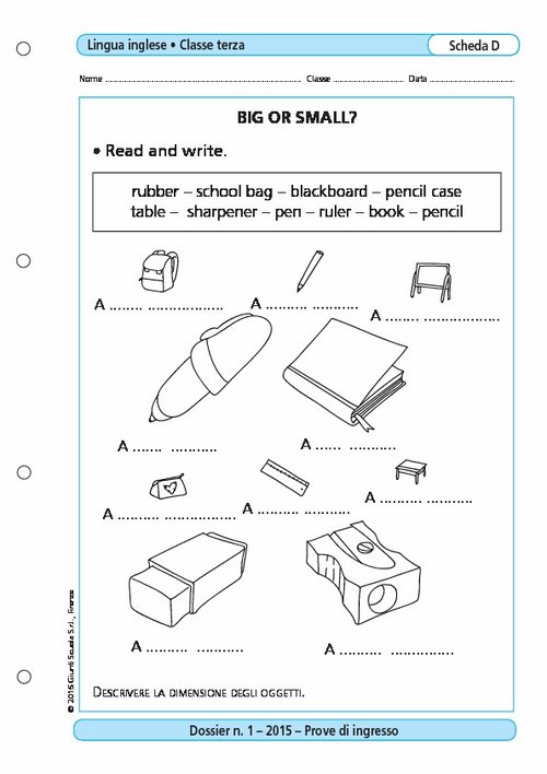 Big or small? | Giunti Scuola Big or small? | Giunti Scuola