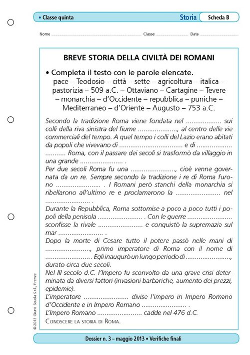 Breve storia della civiltà dei romani | Giunti Scuola