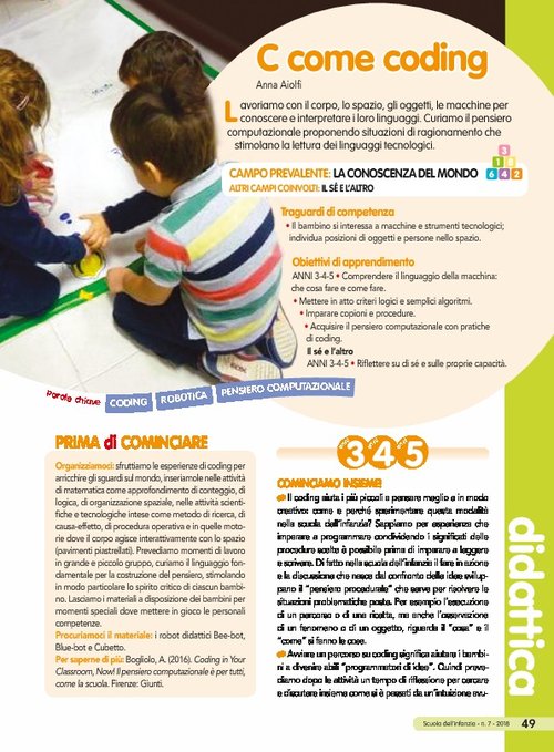 C come coding | Giunti Scuola C come coding | Giunti Scuola