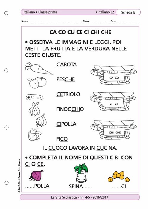 CA CO CU CE CI CHI CHE | Giunti Scuola CA CO CU CE CI CHI CHE | Giunti Scuola