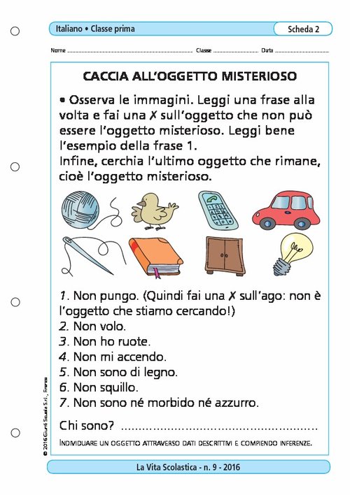 Caccia all'oggetto misterioso | Giunti Scuola Caccia all'oggetto misterioso | Giunti Scuola