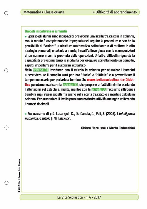 Calcoli in colonna e a mente | Giunti Scuola Calcoli in colonna e a mente | Giunti Scuola