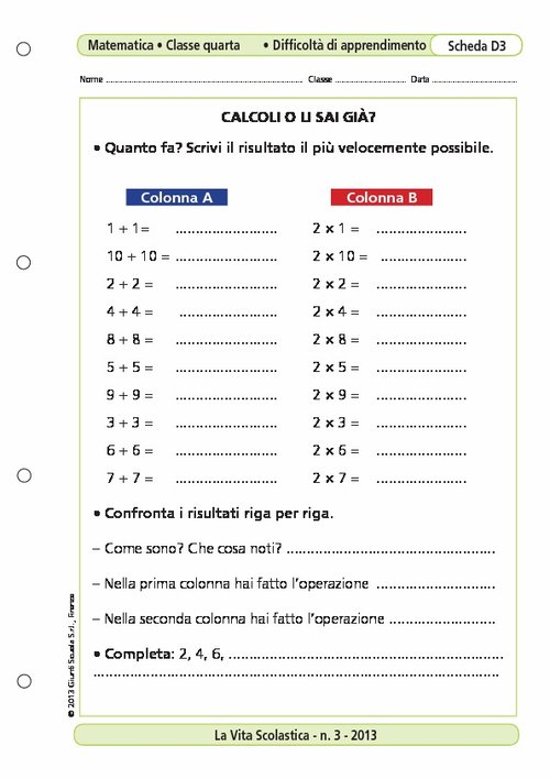 Calcoli o lo sai già? | Giunti Scuola Calcoli o lo sai già? | Giunti Scuola