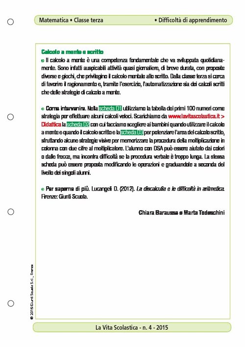 Calcolo a mente e scritto | Giunti Scuola