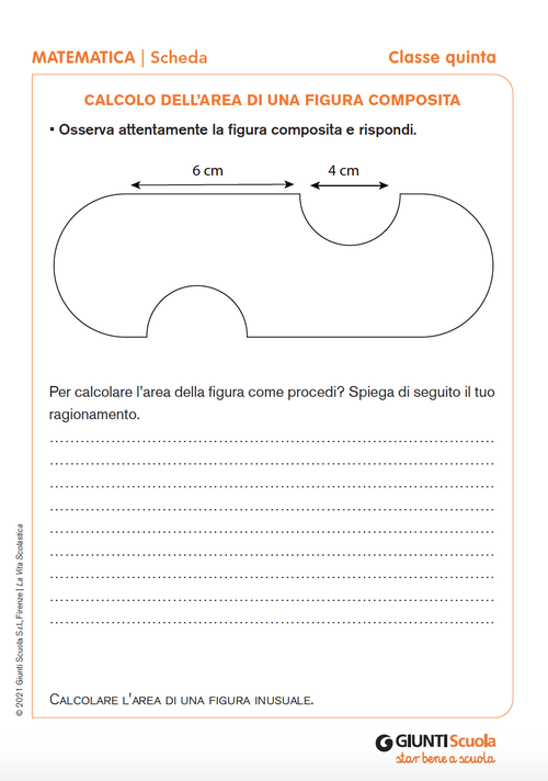 Calcolo dell’area di una figura composita | Giunti Scuola Calcolo dell’area di una figura composita | Giunti Scuola
