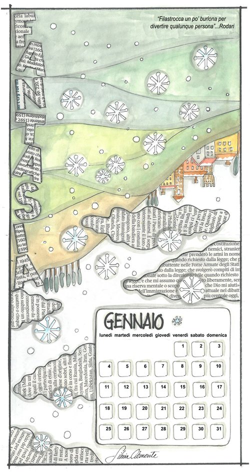 Calendario di gennaio: Fantasia | Giunti Scuola Calendario di gennaio: Fantasia | Giunti Scuola