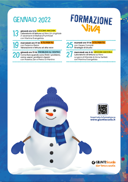 Calendario Formazione | gennaio 2022 | Giunti Scuola
