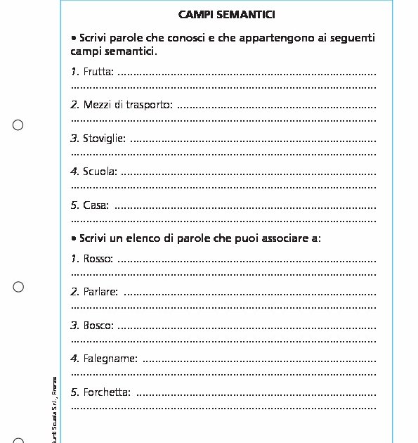 Campi Semantici Giunti Scuola