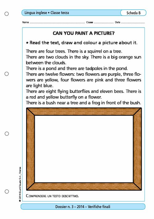 Can you paint a picture? | Giunti Scuola Can you paint a picture? | Giunti Scuola