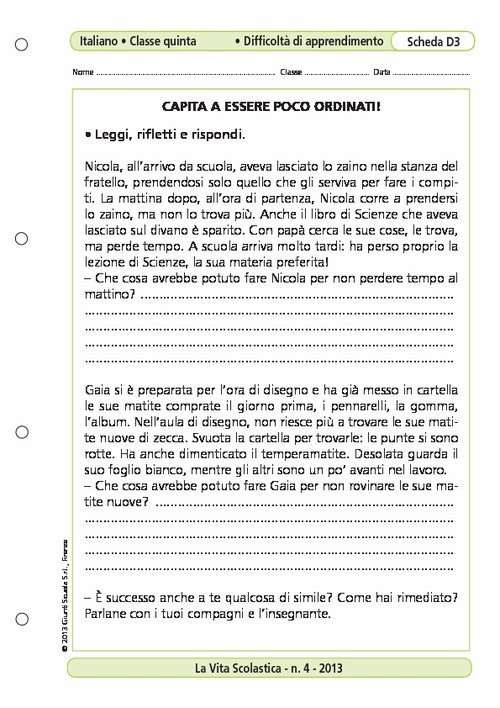Capita a essere poco ordinati! | Giunti Scuola Capita a essere poco ordinati! | Giunti Scuola