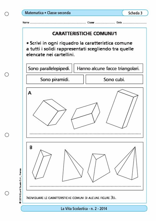 Caratteristiche comuni/1 | Giunti Scuola Caratteristiche comuni/1 | Giunti Scuola
