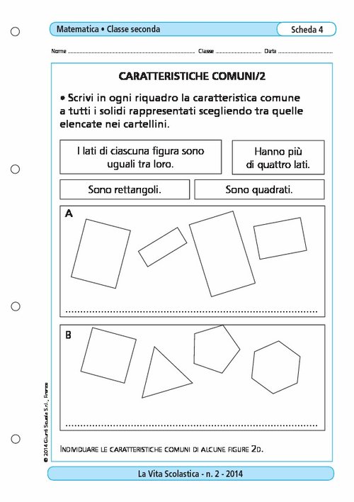Caratteristiche comuni/2 | Giunti Scuola