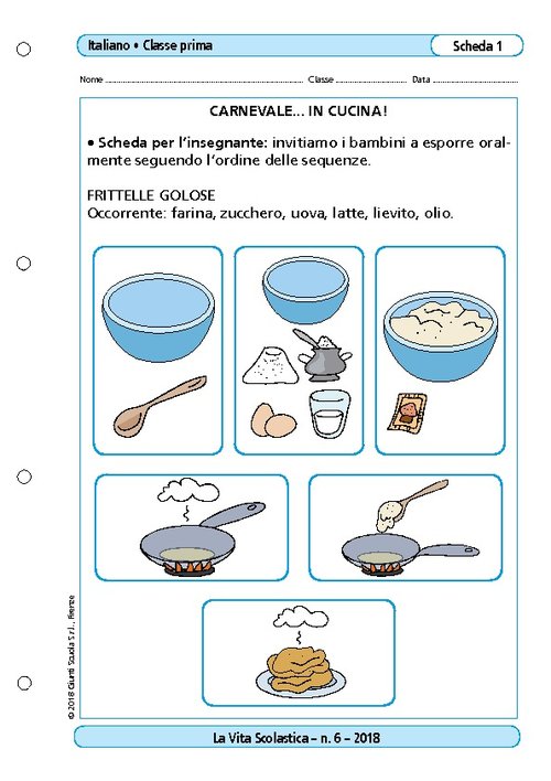 Carnevale... in cucina! | Giunti Scuola Carnevale... in cucina! | Giunti Scuola