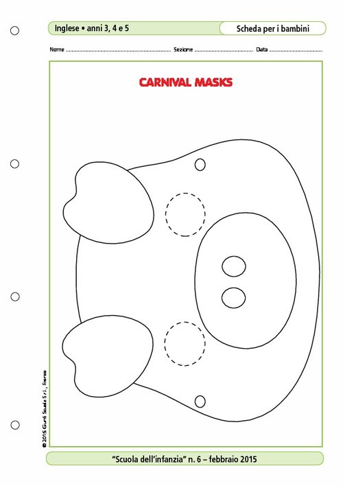 Carnival masks - La maschera del maialino | Giunti Scuola