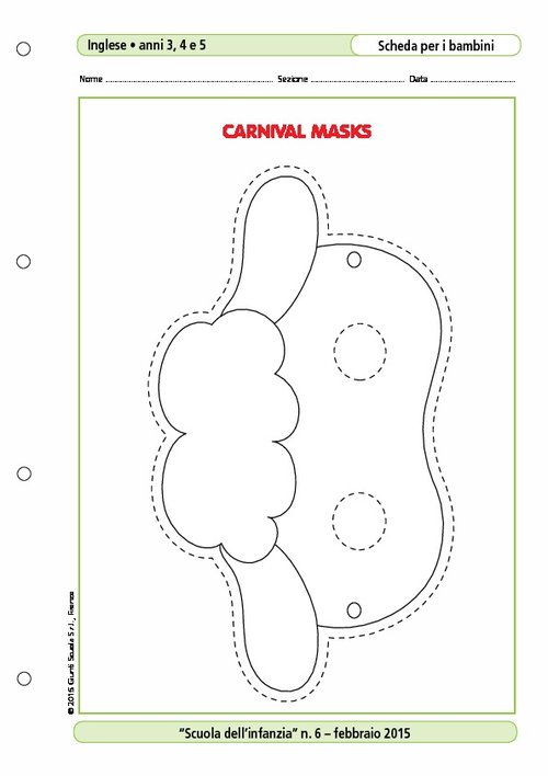 Carnival masks - La maschera della pecorella | Giunti Scuola