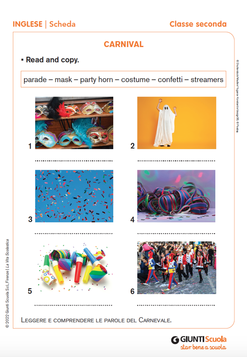 Carnival | Giunti Scuola Carnival | Giunti Scuola