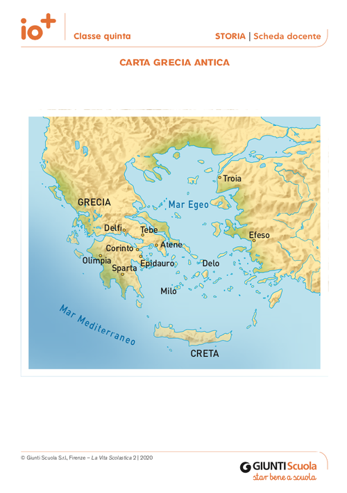 Carta della Grecia antica | Giunti Scuola Carta della Grecia antica | Giunti Scuola