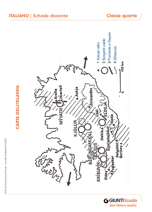 Carta dell'Islanda | Giunti Scuola Carta dell'Islanda | Giunti Scuola