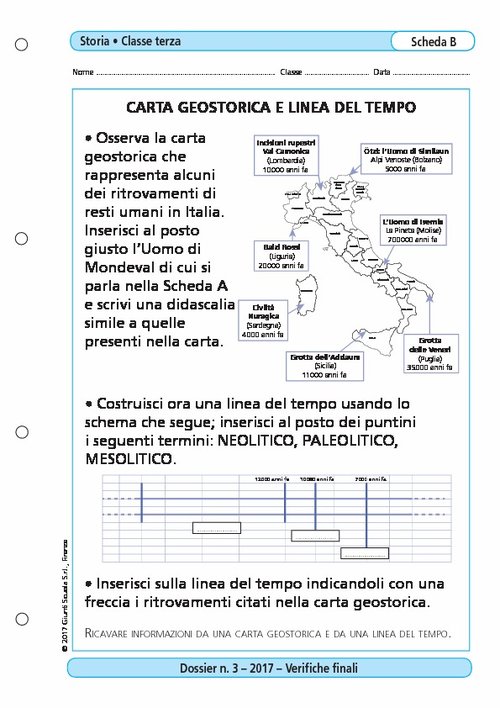 Carta geografica e linea del tempo | Giunti Scuola Carta geografica e linea del tempo | Giunti Scuola