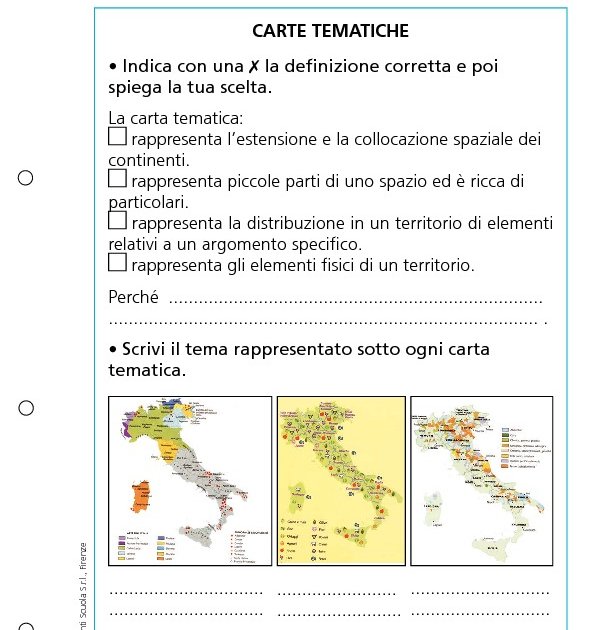 Carte tematiche | Giunti Scuola