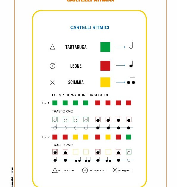 Cartelli ritmici | Giunti Scuola