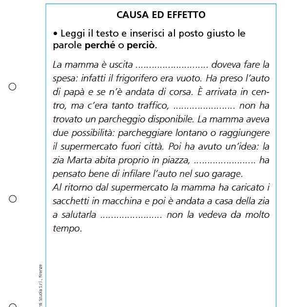 Causa ed effetto Causa ed effetto Giunti Scuola