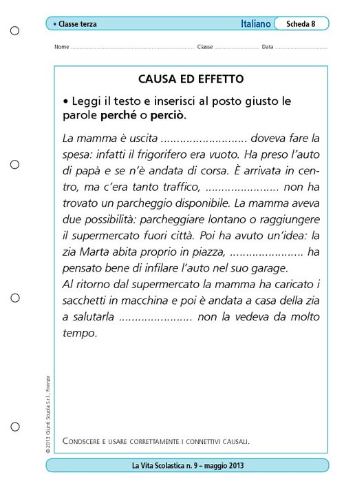 Causa ed effetto | Giunti Scuola Causa ed effetto | Giunti Scuola