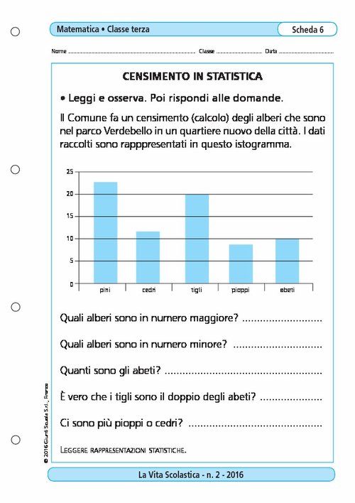 Censimento in statistica | Giunti Scuola Censimento in statistica | Giunti Scuola