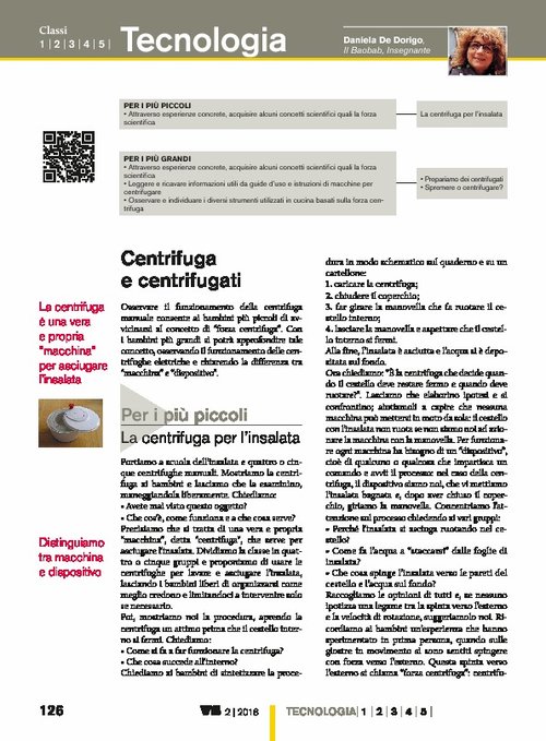 Centrifuga e centrifugati | Giunti Scuola Centrifuga e centrifugati | Giunti Scuola