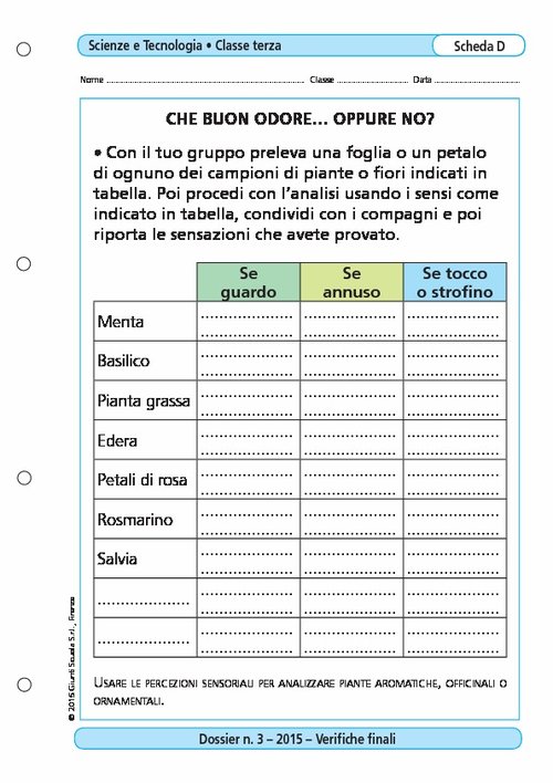 Che buon odore... oppure no? | Giunti Scuola Che buon odore... oppure no? | Giunti Scuola