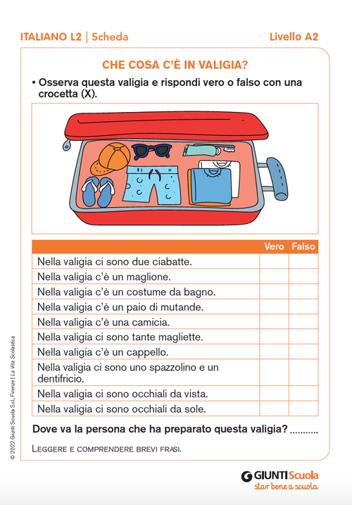 Che cosa c'è in valigia? | Giunti Scuola Che cosa c'è in valigia? | Giunti Scuola