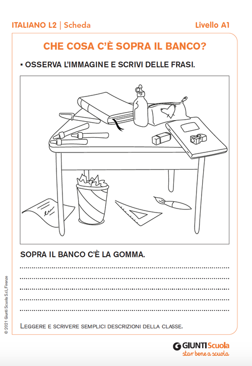 Che cosa c’è sopra il banco? | Giunti Scuola Che cosa c’è sopra il banco? | Giunti Scuola