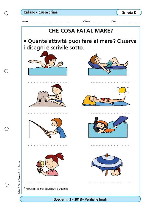 Che cosa fai al mare? | Giunti Scuola Che cosa fai al mare? | Giunti Scuola