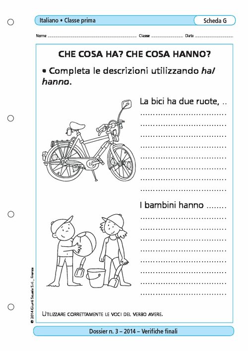 Che cosa ha? Che cosa hanno? | Giunti Scuola Che cosa ha? Che cosa hanno? | Giunti Scuola