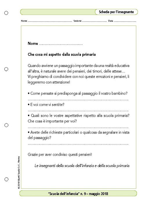 Che cosa mi aspetto dalla scuola primaria | Giunti Scuola Che cosa mi aspetto dalla scuola primaria | Giunti Scuola